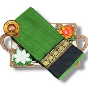 Green Black Narayanpet saree