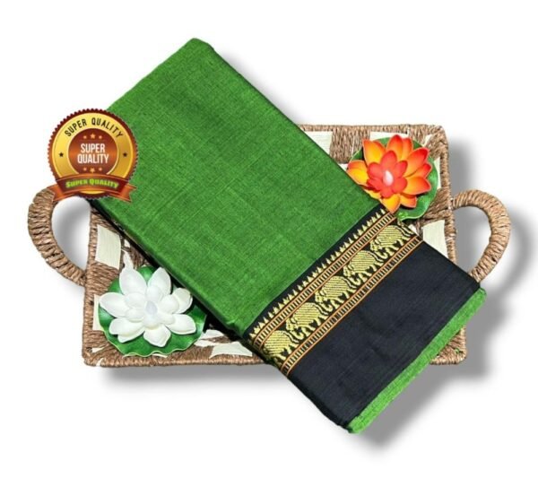 Green Black Narayanpet saree