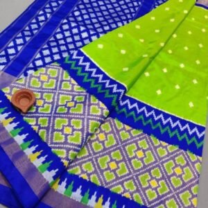 Green Blue Sico Saree