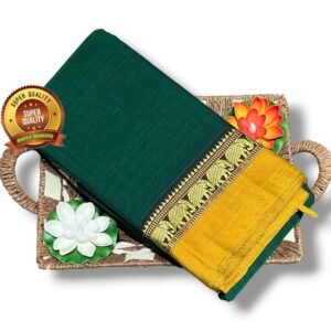 Green Yellow Narayanpet saree