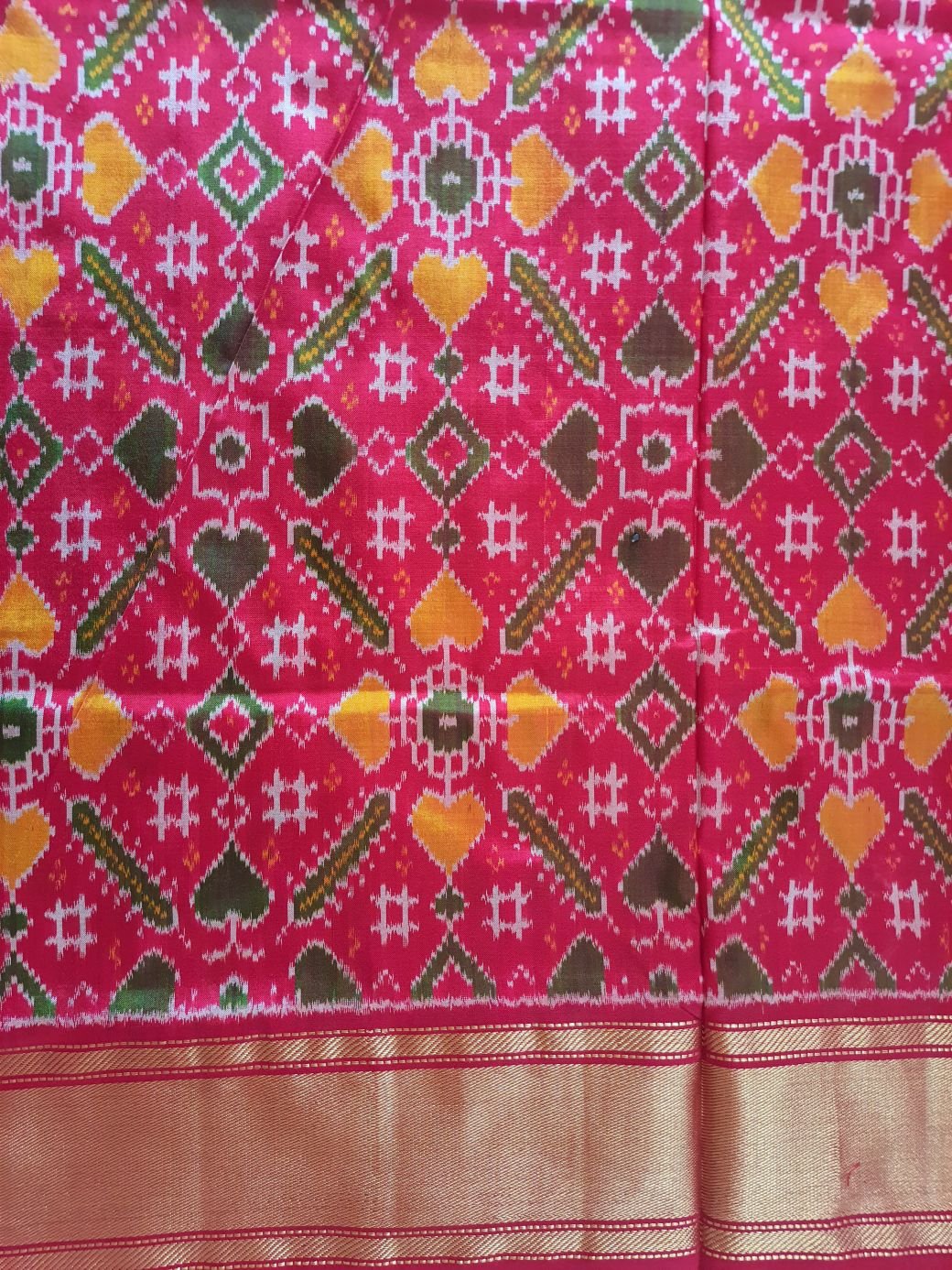 saree pallu in patola design