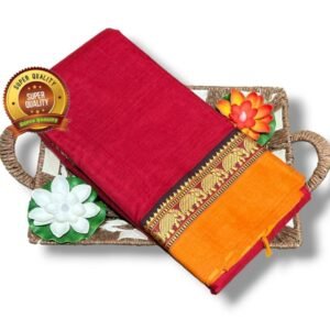 Red Yellow Narayanpet saree