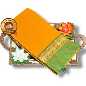 Yellow Green Narayanpet saree