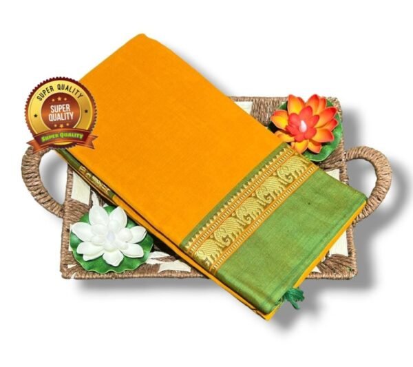 Yellow Green Narayanpet saree