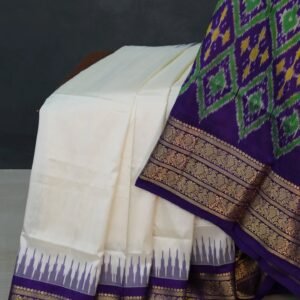 voilet pochampally silk saree