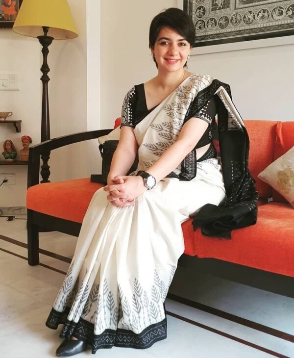 ikat cotton saree
