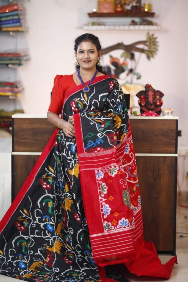 Forest Madthasu design Pochampally saree 2