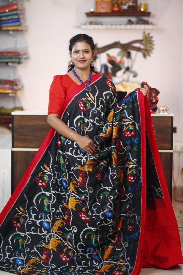 Pochampally Ikkat Saree with Madthasu design