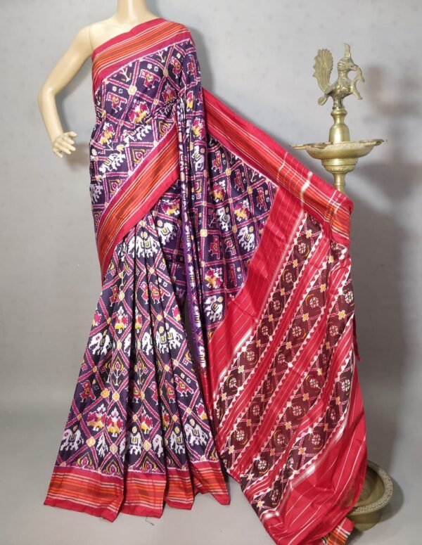 Patola Design Pochampally Silk Saree