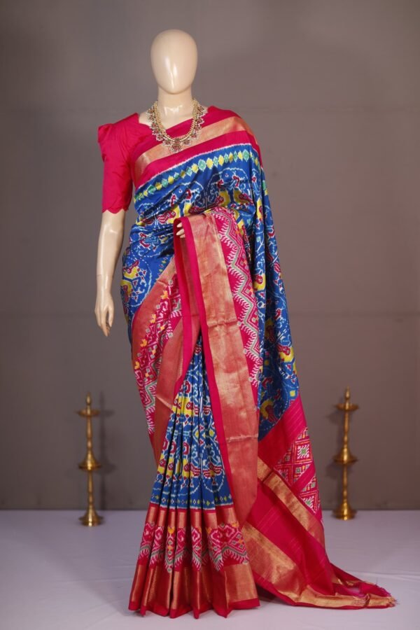 ikat Pochampally Chhabdi Patola Saree