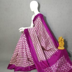 Purple ikkat Pattu Saree