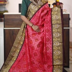 Pure Ikkat Sico Pattu Saree