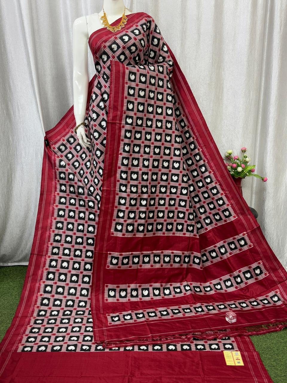 Double Ikat Silk Saree