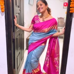 Pochampalli Ikkat Silk Saree