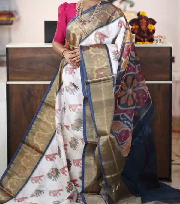 Pochampally ikat Sico Saree