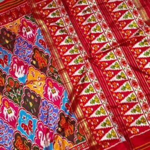 Pochampally Ikkat Chhabdi Patola Saree
