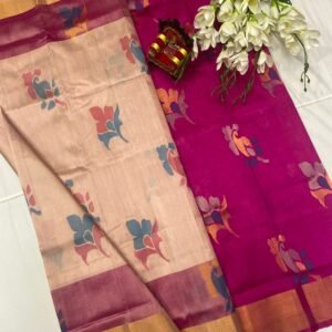 Pink Uppada Patty Saree