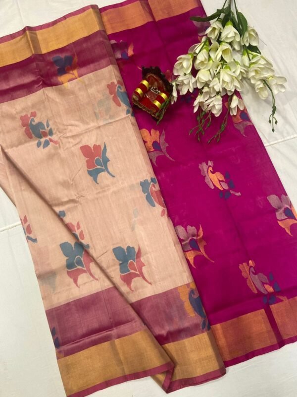 Pink Uppada Patty Saree