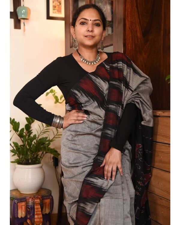 Sambalpuri ikat cotton saree