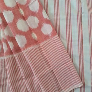 Pink Pochampally Ikkat Cotton Saree