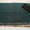 Pochampally Ikkat Red Cotton Saree With Black Border - Image 3
