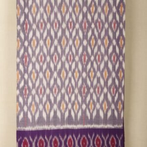 Voilet ikat cotton saree