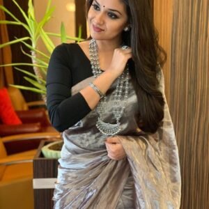 Black Upppada silk saree