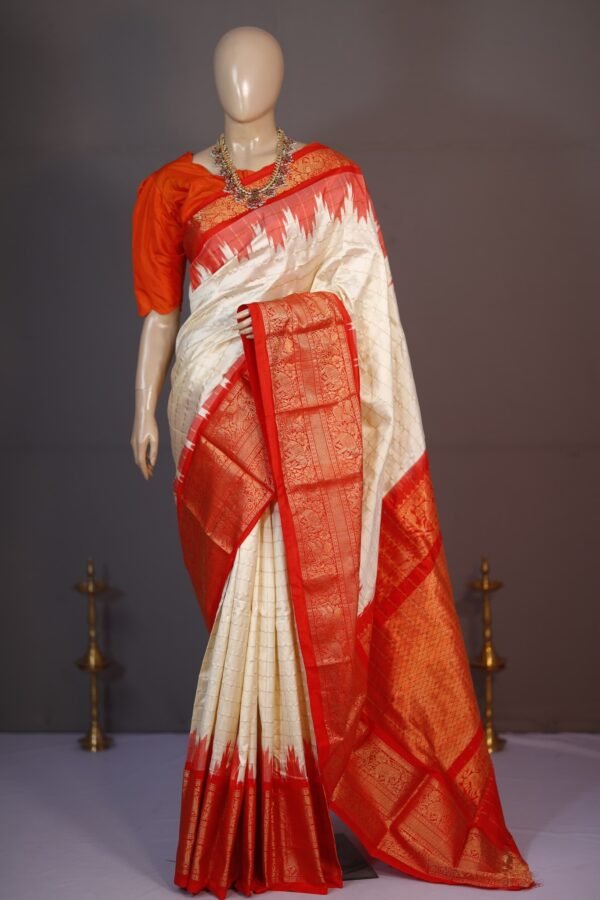 silk Ikkat Pochampally Saree