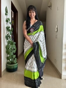 handloom ikat cotton saree
