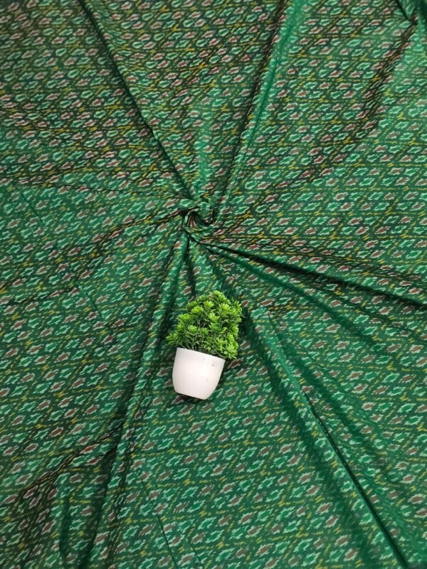 Green ikkat Fabric