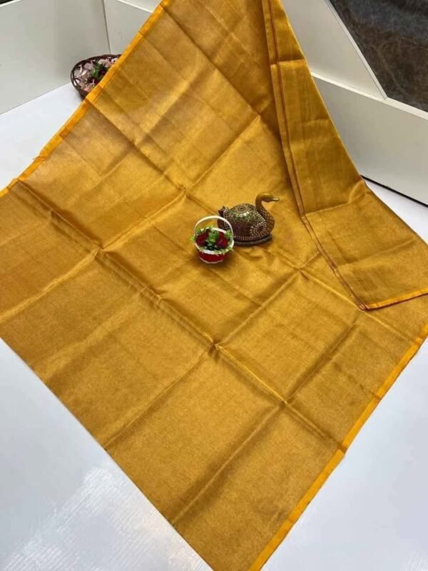 Gold uppada tissue saree 2