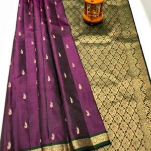 Purple Kanchi Pattu Saree