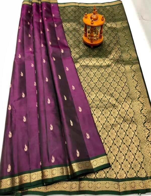 Purple Kanchi Pattu Saree