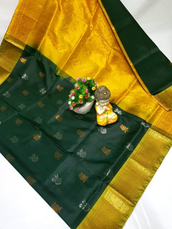 Green gold uppada pattu saree
