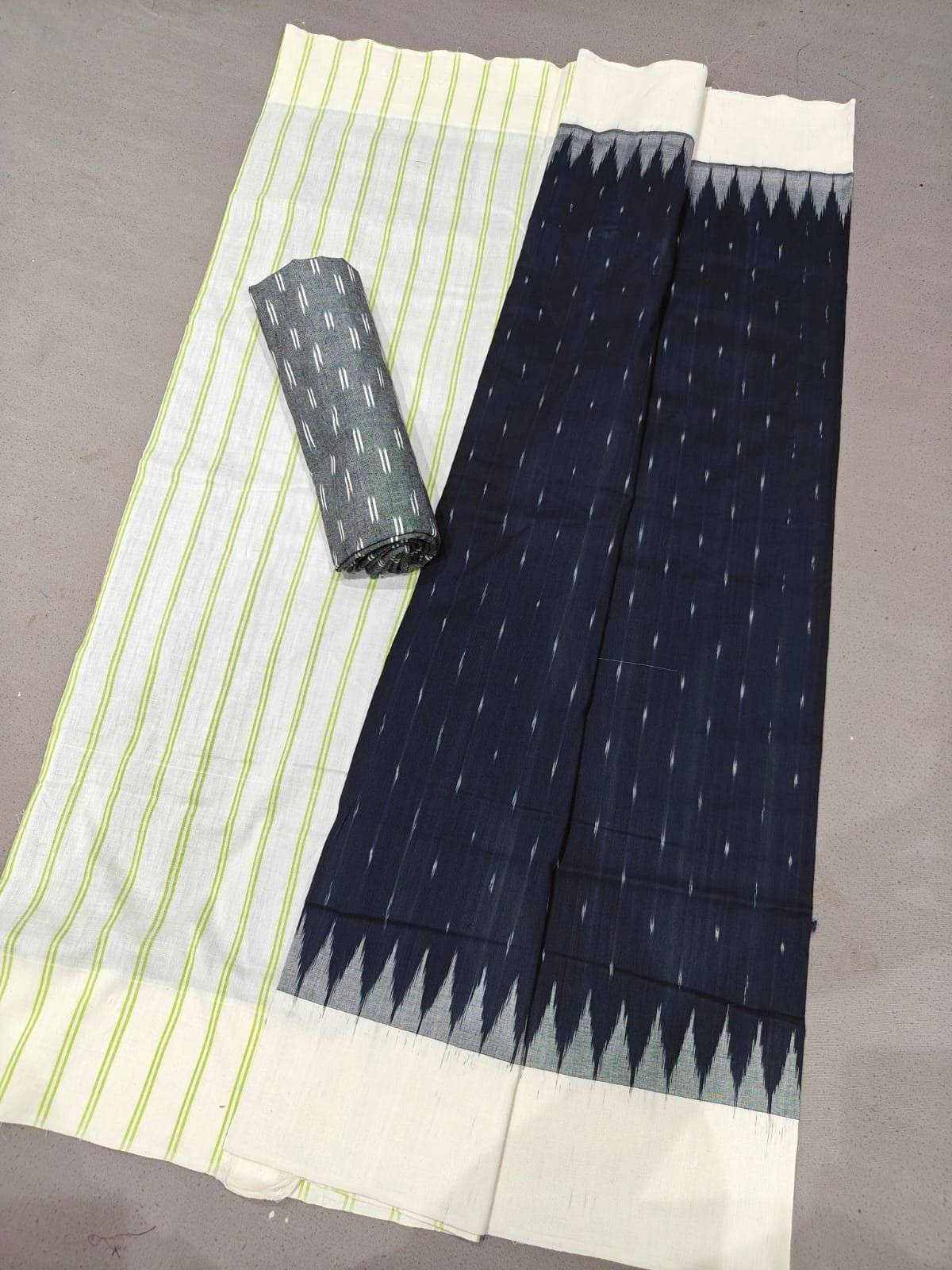 Black cotton saree Pochampally