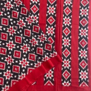 Black Telia Rumal Cotton Saree