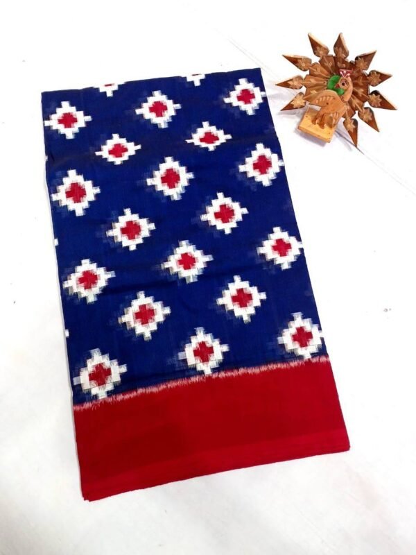 Ikkat telia rumal cotton saree 2