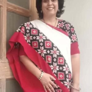 Ikat telia rumal cotton saree