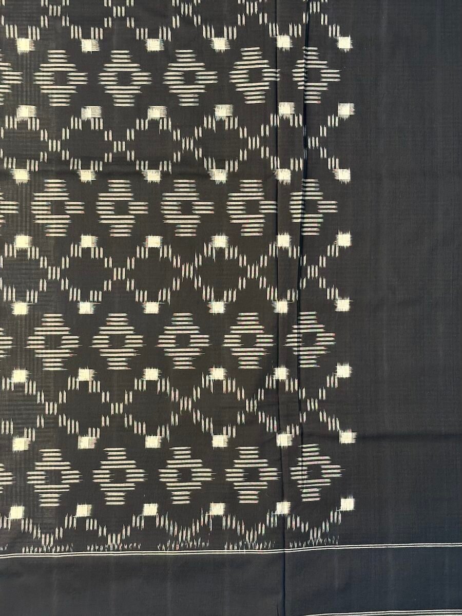 Double Ikat Cotton Saree - Image 4