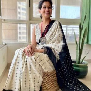 ikat cotton saree