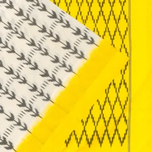 Yellow Ikat Silk Saree