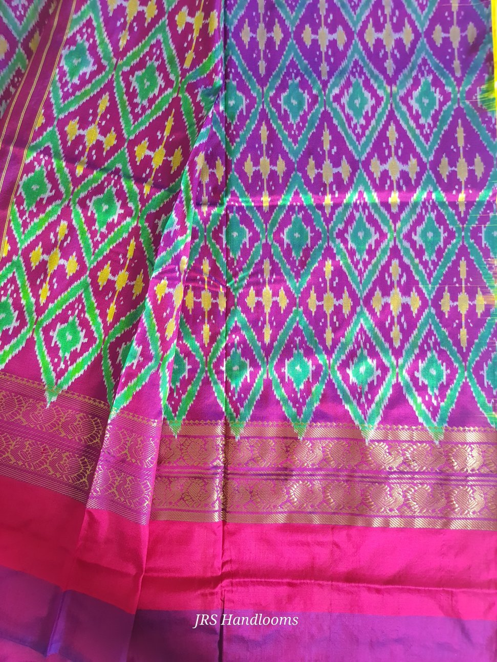 Pochampally Silk saree blouse in ikkat design