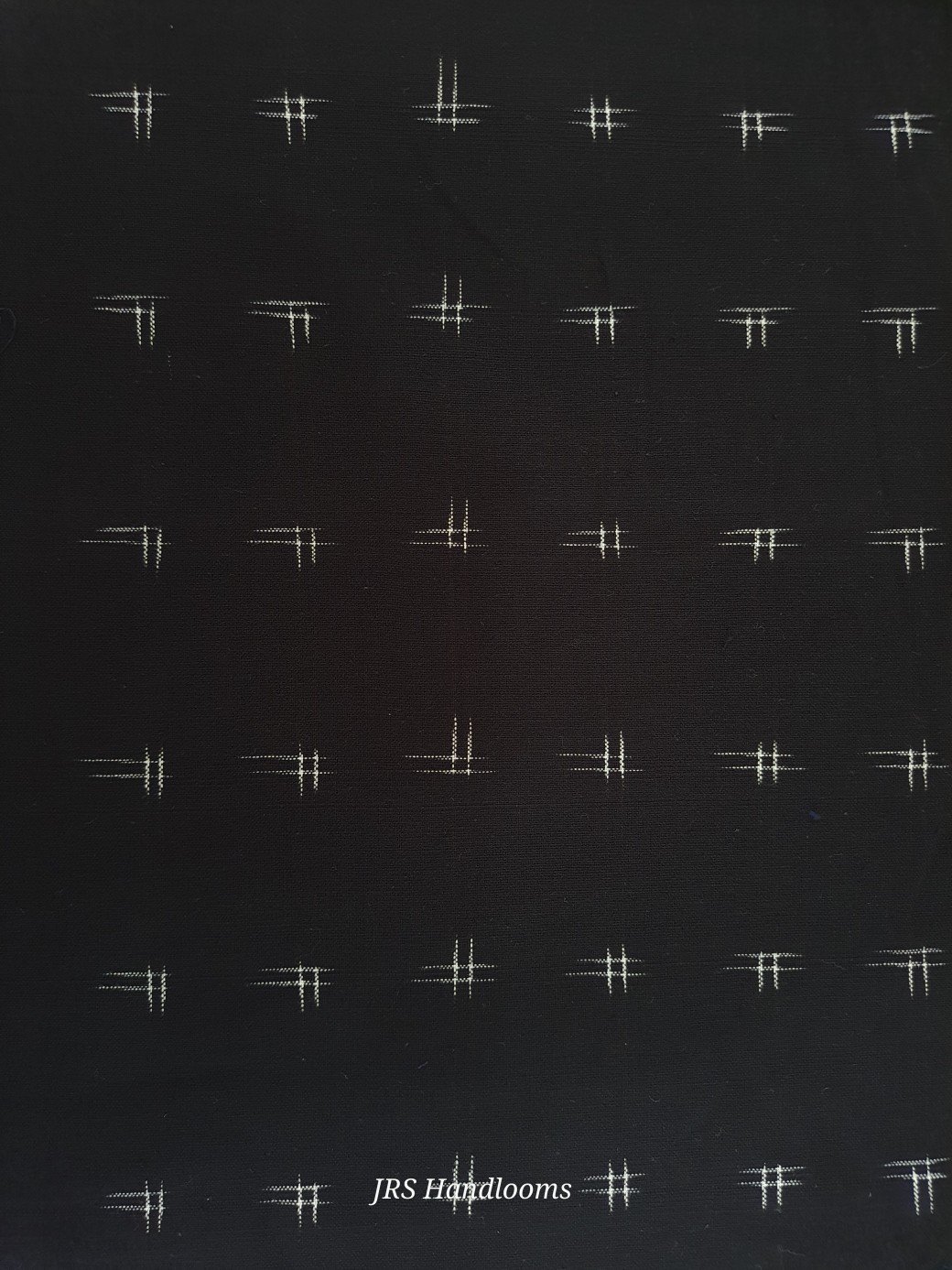 black ikkat blouse peice