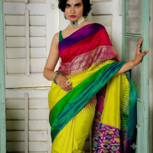 Handloom Ikat Silk Saree