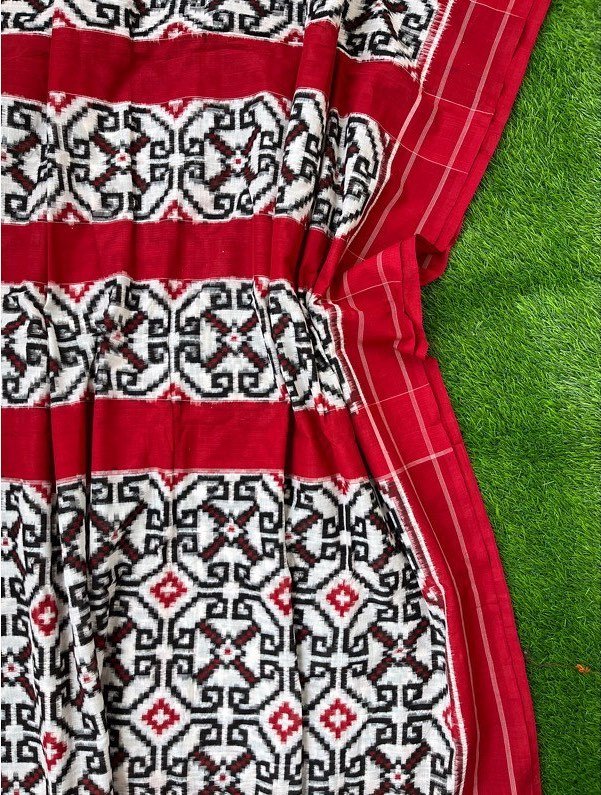 Telia Rumal Cotton saree body, plain border and pallu