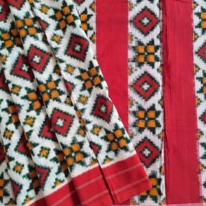 Telia rumal cotton saree body, border, pallu