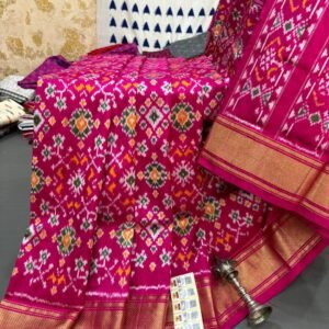Patola Pochampally Saree - Navratna Design