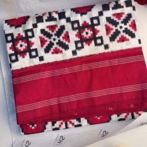 Double Ikat Telia Rumal Silk Saree