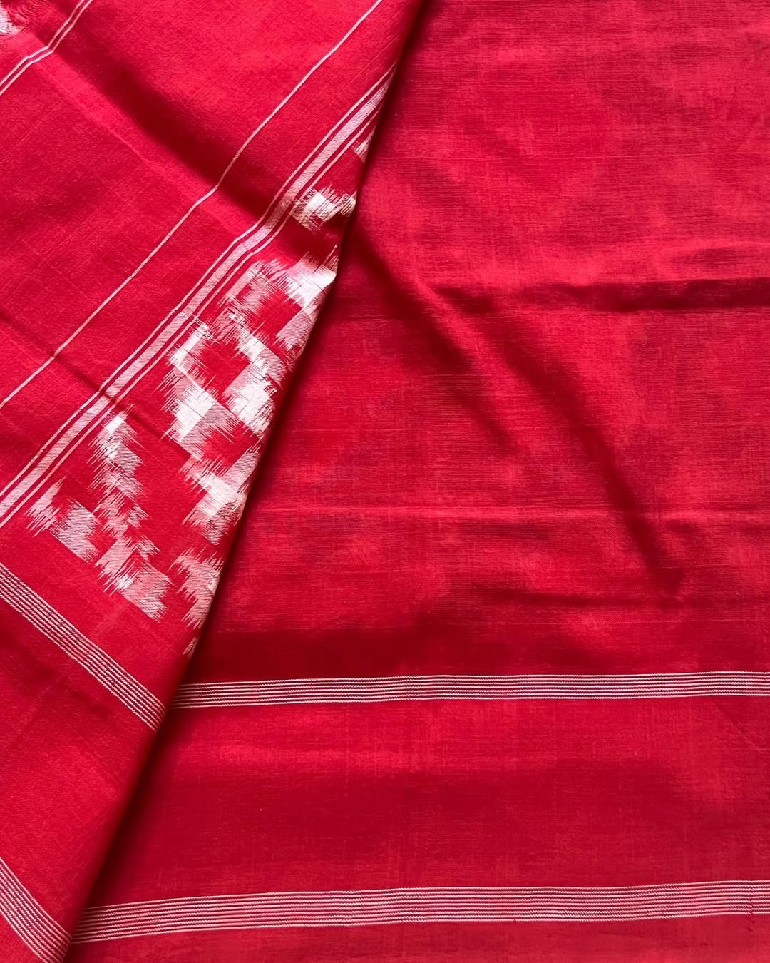 Black Telia Rumal Cotton Saree - Image 3