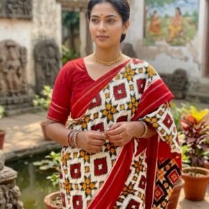 Telia rumal cotton saree